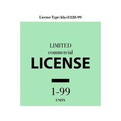 Commercial License | LICENSE TYPE: hla-i1228-99 | 1-99 Units  Limited