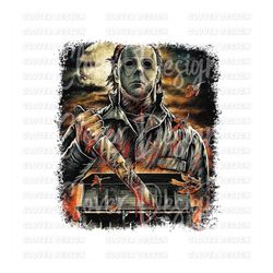 Michael Myers Newspaper Png, Halloween Sublimation design, Scary Halloween Png, Halloween Png, Halloween Movie png