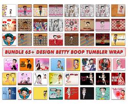 Bundle 65 Designs Betty Boop Tumbler Wrap, Betty Boop Png ,Betty Boop Design 28
