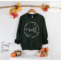 I Think I Love Fall Most of All Crewneck Sweatshirt | Women Fall Sweater | Sweater Weather Shirt | Thanksgiving Sweatshi