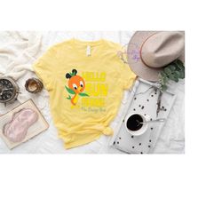 Disney Orange Bird Shirt, Orange Bird Hello Sunshine, Epcot Flower and Garden Shirt, Disney 2023 Trip Shirt, Disney Fami