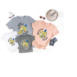 The Simpsons Birthday Squad Shirt, Custom Simpsons Matching Birthday Shirts for Family, Simpsons Shirt, Kids Birthday Sh