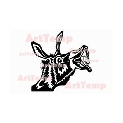 Donkey smile SVG, farm Animal DXF cut file, svg for cricut, dxf for laser cnc, Farm clipart vector wood wall art, vinyl