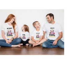Birthday Princess Family Shirt, Princess Castle Birthday Tee, Custom Birthday Gifts, Disney Princess Group Shirt, Disney