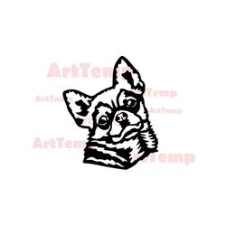 Chihuahua  SVG, Dog dxf cut file, vector svg for cricut, clipart, shirt design vinyl, Dog Cut file, laser cnc file, dog