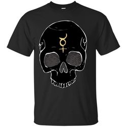 Alchemy Black Skull w Mercury Symbol T-Shirt