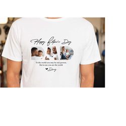 Personalized Shirt For Fathers Day Photo T-Shirt, Custom Photo Shirt, Matching Custom Shirt, Customize Your Own Shirt Cu