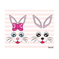 Bunny Face Svg,Rabbit Face svg,Svg File digital cut file Silhouette Die Cuts,svg easter,Bunny logo,easter decorations,Bu