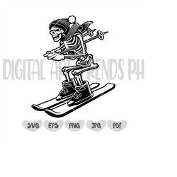 Skeleton skiing svg, Skeleton svg, skiing svg, Skeleton ski svg, Skeleton png, jpg, pdf, eps, Instant download