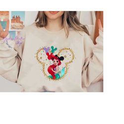 Mickey Ariel Princess Sweatshirt, Little Mermaid Shirt, Disney Balloon Shirt, Disney Princess Shirt, Disneyland Trip Swe