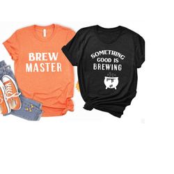 Something Good Is Brewing Shirt, Halloween Maternity Shirt, Halloween Pregnancy Announcement Shirt, Baby Reveal, Brew Ma