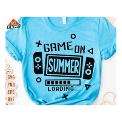 Game On Summer SVG, Summer Video Game Svg, Last day of school, Funny Gamer Quote Svg, End of School Svg, Boys Summer Vac