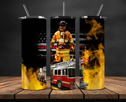 Firefighter Tumbler Wrap , Fire Rescue Fireman 12