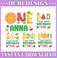 Personalized Name Fruit Png, Family Matching Fruit Birthday Png, Fruiti Tutti Birthday Party Png, Digital Download