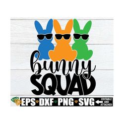 Bunny Squad, Matching Brothers Easter Shirts svg, Boys Easter svg, Matching Friends Easter Shirts SVG, Matching Boys Eas