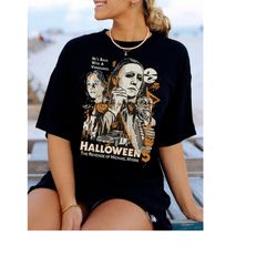 Vintage Michael Myers Halloween T Shirt, Halloween 5 This Time They're Ready TShirt, Michael Myers T shirt, Horror Movie