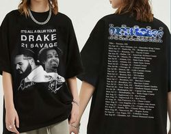 Its All A Blur Tour Shirt, Its All A Blur Tour 2023 Merch, Fan Gift Tee, Vintage D and 21 Savage Gra