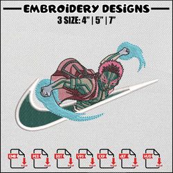 Nike akaza embroidery design, Demon slayer embroidery, Nike design, Anime embroidery, Embroidery shirt, Digital download