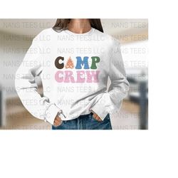 Camp Crew | Camping Themed Graphic Clipart | svg png dxf eps jpg | Instant Digital Download