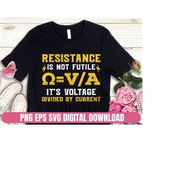 Design PNG & EPS Resistance is Not Futile Printing Sublimation Tshirt PNG Digital File Download