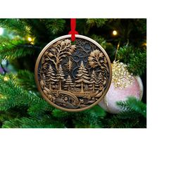 3D Christmas Ornament 1 | png file | 3D Christmas Sublimation Ornaments Graphic Clipart | Instant Digital Download