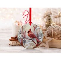 3D Cardinals Christmas Ornaments 4 | png file | 3D Christmas Sublimation Ornaments Graphic Clipart | Instant Digital Dow