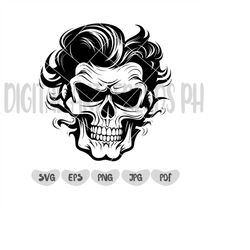 Ghoul Svg, Halloween SVG, Skull Svg, Zombie svg, Skull Clipart, Skull Cut File For Cricut , Skull Png , Skull vector, ep