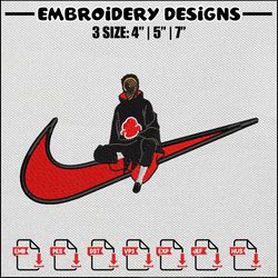 Obito swoosh embroidery design, Naruto embroidery, Nike design, Anime embroidery, Embroidery shirt, Digital download