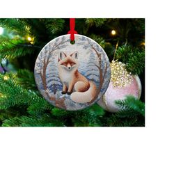 3d Fox 2 | Ceramic Christmas Ornament | Housewarming Gift | New Home Gift | Christmas Tree Decoration | Gift For Mom | H