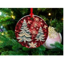 Christmas Ornament 2 | png file | 3D Christmas Sublimation Ornaments Graphic Clipart | Instant Digital Download
