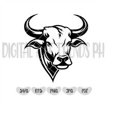 Ox bull SVG, Bull Svg, Cattle Svg, Rancher Svg, Ox Svg, Bull Clipart, Bull Files for Cricut, Bull Cut Files For Silhouet