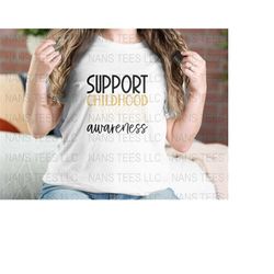 support childhood cancer awareness | childhood cancer awareness graphic clipart | svg png dxf eps jpg | instant digital