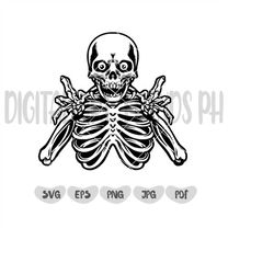 Scary Skeleton Svg, Creepy Spooky Halloween Png, Classic Movie Monsters Cut Files, Scary Horror Clipart,  Halloween Svg,