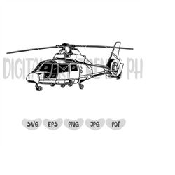 Helicopter SVG | Helicopter Svg | Chopper Svg | Helicopter Clipart | Aircraft Svg | Svg Files for Cricut and Silhouette