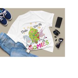 PNG EPS Design Chillin With My Gnomies Printing T-shirt Sublimation Digital File Download