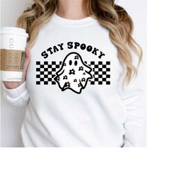 Stay Spooky Svg, Halloween Shirt Png, Stay Spooky Png, Retro Halloween, Funny Halloween Png, Spooky Season, Pumpkin Png,