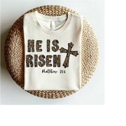He is Risen PNG-Easter Sublimation Digital Design Download-christian png, bible verse png, christian easter png, spring