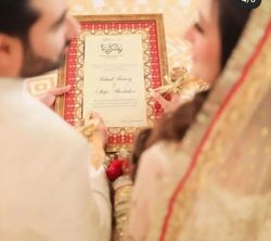 Customized Nikkah card with frame
