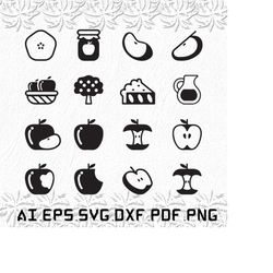 Apple icons svg, Apple icon svg, Apple svg, icon, Fruit, SVG, ai, pdf, eps, svg, dxf, png