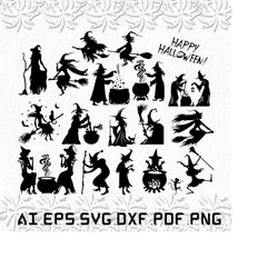 Halloween witch, Halloween ghost svg, Boo svg, Halloween SVG, ai, pdf, eps, svg, dxf, png