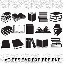 Book svg, Books svg, Book Lover svg, Love, Cute, SVG, ai, pdf, eps, svg, dxf, png