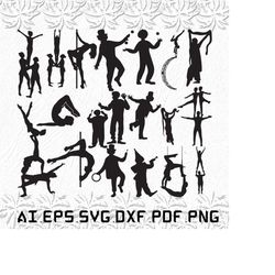 Circus People svg, Circus Peoples svg, Circus svg, People, Peoples, SVG, ai, pdf, eps, svg, dxf, png
