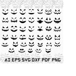 Pumpkin Faces svg, Halloween witch svg, Halloween ghost, Halloween SVG, ai, pdf, eps, svg, dxf, png