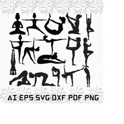 Pilates svg, Pilate svg, man svg, woman, yoga, SVG, ai, pdf, eps, svg, dxf, png