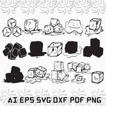 Ice Cube svg, Ice Cubes svg, ice svg, cube, snow, SVG, ai, pdf, eps, svg, dxf, png