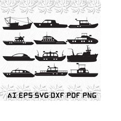 Fishing Boat svg, Fishing Boats svg, Fishing svg, Boat, ship, SVG, ai, pdf, eps, svg, dxf, png