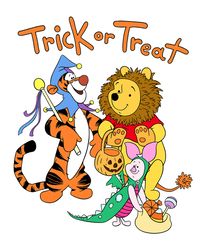 Winnie Pooh Halloween Png, Disney Halloween PNG, Halloween Pumpkin Png, Spooky Png, Trick Or Treat