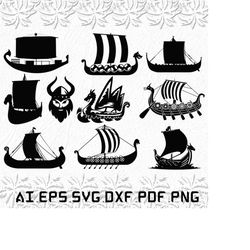 Vikings Boat svg, Vikings Boats svg, Love svg, Vikings, Boat, SVG, ai, pdf, eps, svg, dxf, png