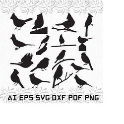 Cardinal svg, Cardinals svg, Birds svg, Bird, red, SVG, ai, pdf, eps, svg, dxf, png