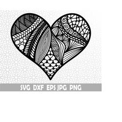 Heart antistress, Valentines Day Svg, Dxf, Jpg, Png, Eps, Cricut svg, Clipart, Layered SVG, Files for Cricut, Cut files,